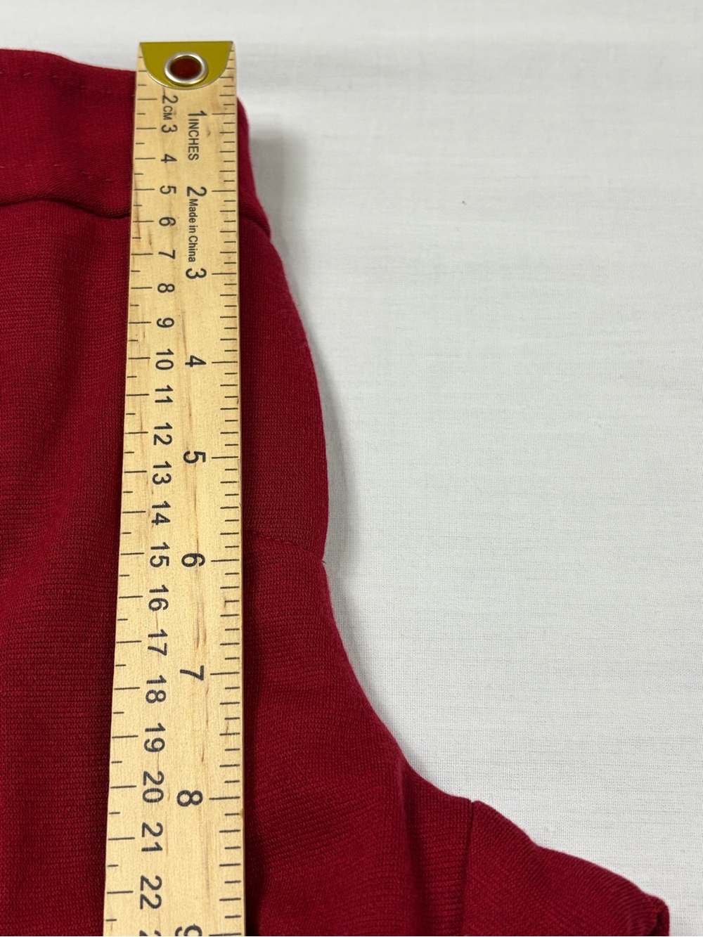 BCBGMAXAZRIA Cherry Red Tailored Cuffed Flare Pants Size 0 - Picture 10 of 13